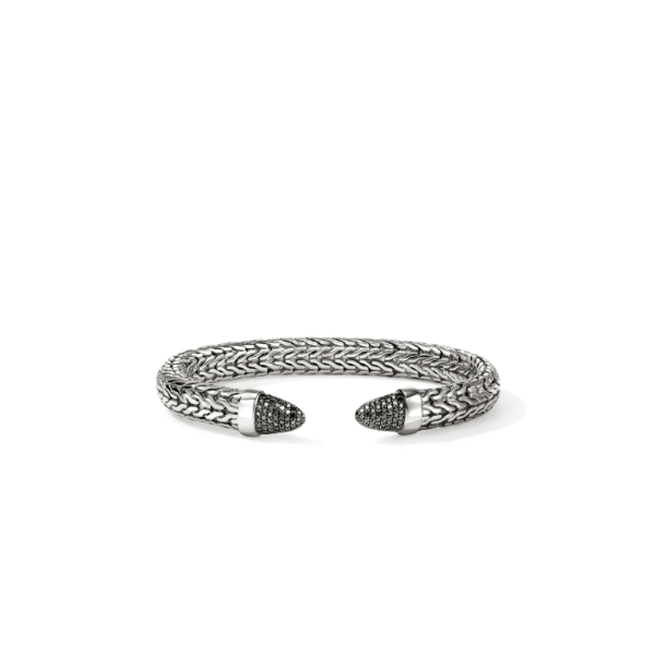 John Hardy SS and Pave Diamond Spear 50 Flex Cuff Kiefer Jewelers Lutz, FL