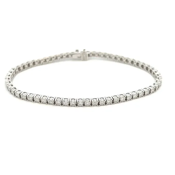 14KW Illusion Set Diamond Tennis Bracelet Kiefer Jewelers Lutz, FL