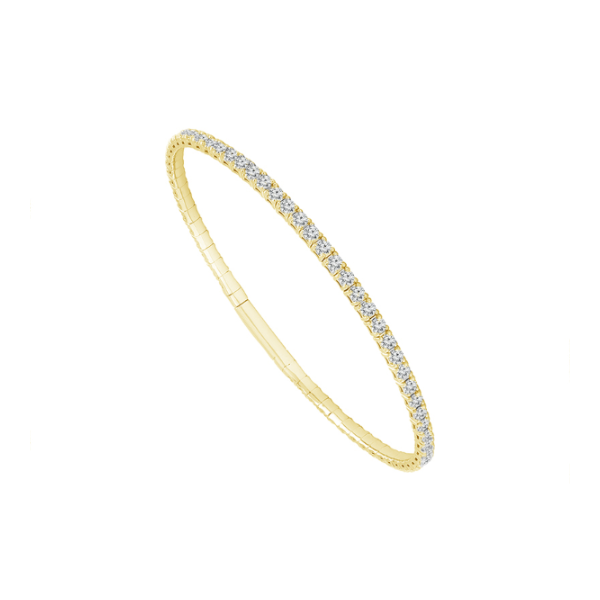 14KY Classic Diamond Flexie Bangle Bracelet Kiefer Jewelers Lutz, FL