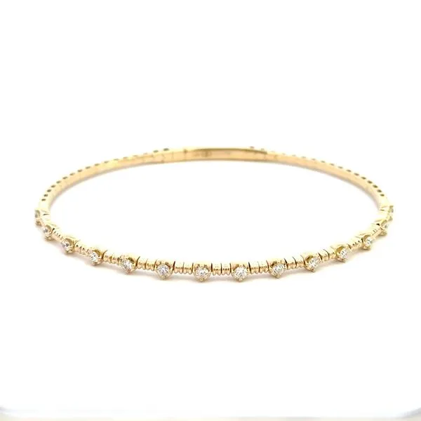 14KY .50CTW Diamond Flexie Bangle Bracelet Kiefer Jewelers Lutz, FL