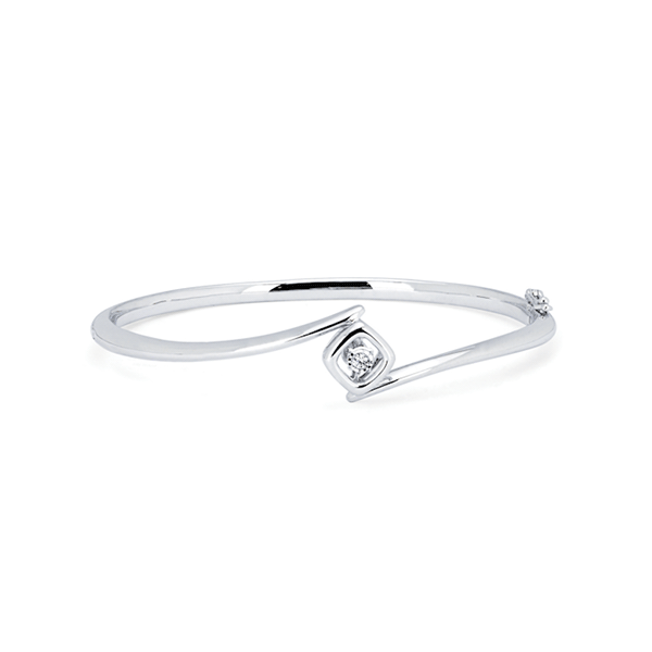 Sterling Silver Shimmering By-Pass Bangle Kiefer Jewelers Lutz, FL