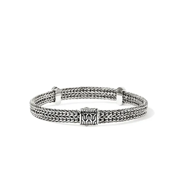 John Hardy SS and Diamond Icon Link Flat Chain Bracelet Image 3 Kiefer Jewelers Lutz, FL