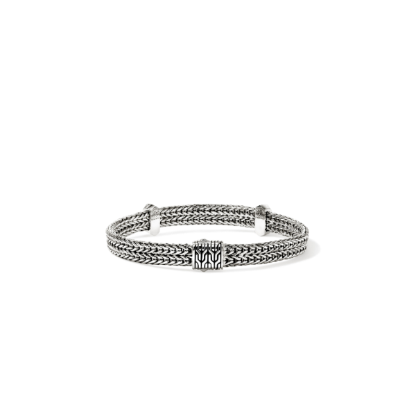 John Hardy SS and Diamond Icon Link Flat Chain Bracelet Image 3 Kiefer Jewelers Lutz, FL