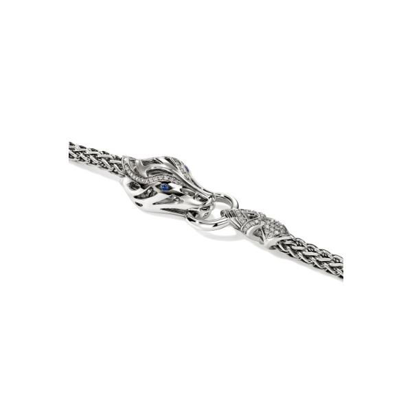 SS Diamond and Sapphire Naga Bracelet by John Hardy Image 3 Kiefer Jewelers Lutz, FL