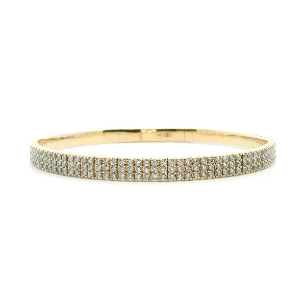 14K Diamond Flex Bangle Bracelet Kiefer Jewelers Lutz, FL