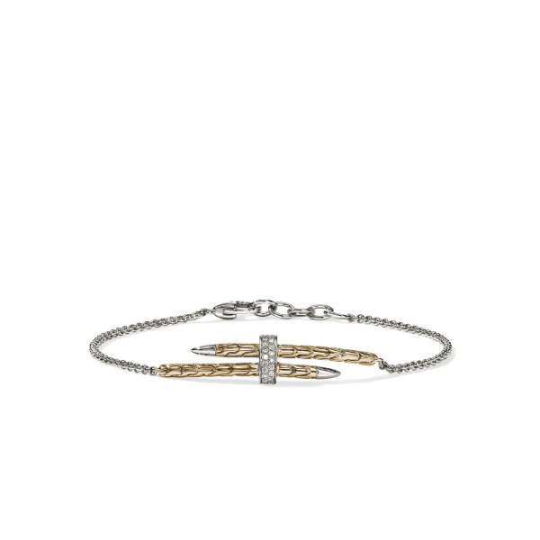SS/14KY Spear Station Bracelet with Diamond by John Hardy Kiefer Jewelers Lutz, FL