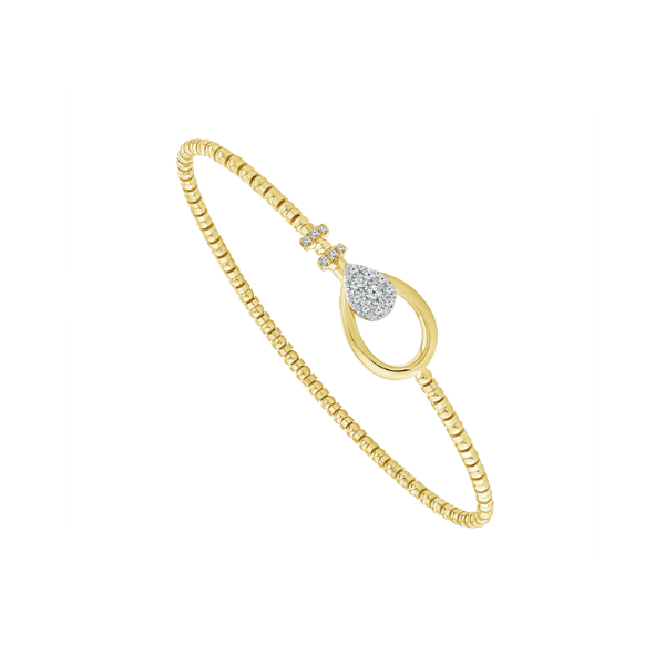 14KY 0.25CTW Tear Drop Flexi Bangle Bracelet Kiefer Jewelers Lutz, FL