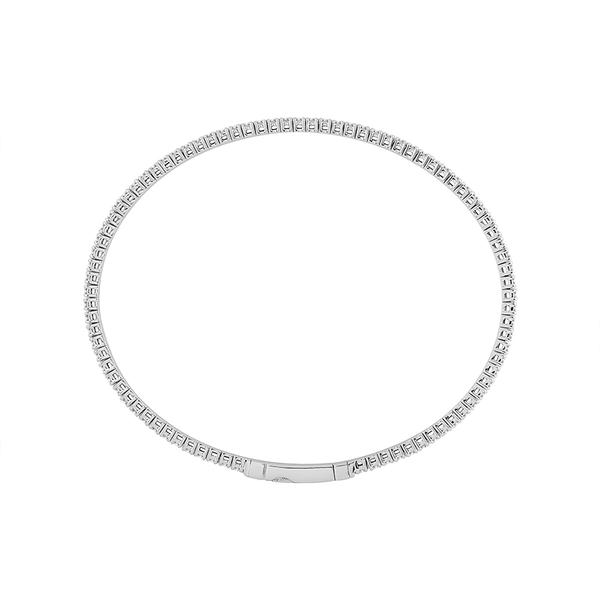 14KW Classic Diamond Flexie Bangle Bracelet Image 2 Kiefer Jewelers Lutz, FL
