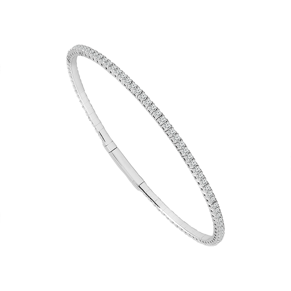 14KW Classic Diamond Flexie Bangle Bracelet Kiefer Jewelers Lutz, FL