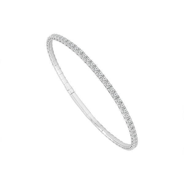 14KW Classic Diamond Flexie Bangle Bracelet Kiefer Jewelers Lutz, FL