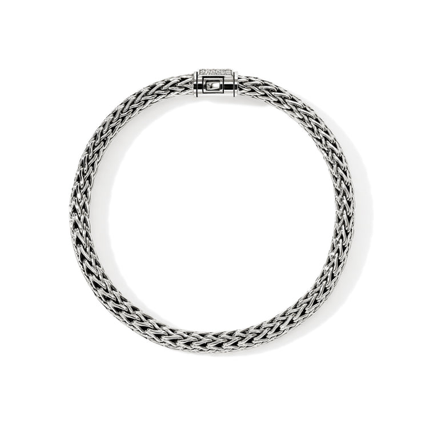 SS Diamond Pave Icon Bracelet by John Hardy Image 2 Kiefer Jewelers Lutz, FL