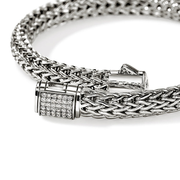 SS Diamond Pave Icon Bracelet by John Hardy Image 3 Kiefer Jewelers Lutz, FL