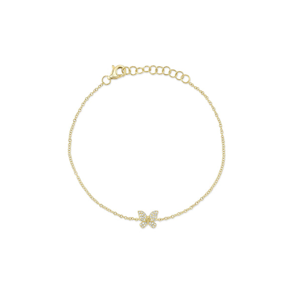 14KY Diamond Butterfly Bracelet by Shy Creation Kiefer Jewelers Lutz, FL