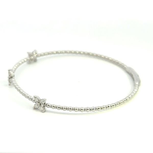 14K and Titanium Wire Diamond Bangle Bracelet Image 2 Kiefer Jewelers Lutz, FL