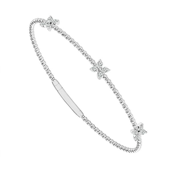 14K and Titanium Wire Diamond Bangle Bracelet Kiefer Jewelers Lutz, FL