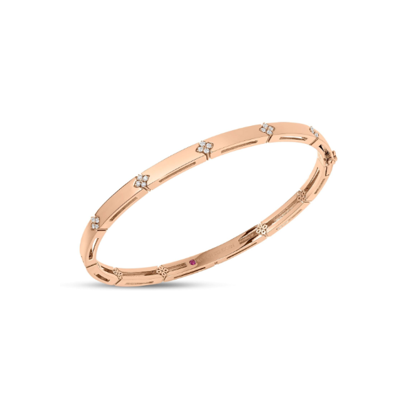 18KR 0.10CTW  Love in Verona Bangle Bracelet by Roberto Coin Kiefer Jewelers Lutz, FL