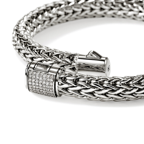 SS Diamond Pave Icon Bracelet by John Hardy Image 2 Kiefer Jewelers Lutz, FL