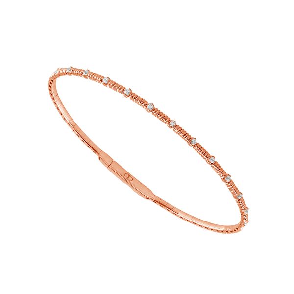 14K Rose Gold Flex Diamond Bangle Kiefer Jewelers Lutz, FL
