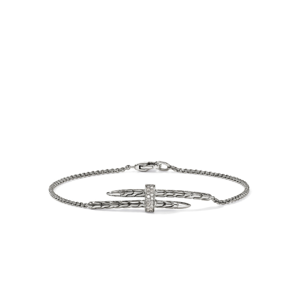 SS Spear Station Bracelet with Diamonds by John Hardy Kiefer Jewelers Lutz, FL