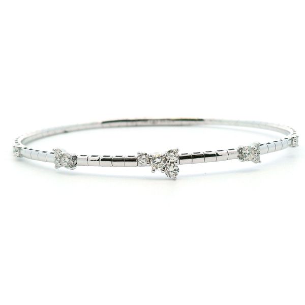 14K Scattered Diamond Flexie Bangle Kiefer Jewelers Lutz, FL
