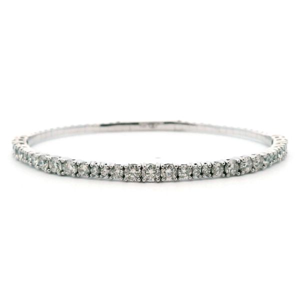 14K 2.75CTW Diamond Flexie Bangle Kiefer Jewelers Lutz, FL