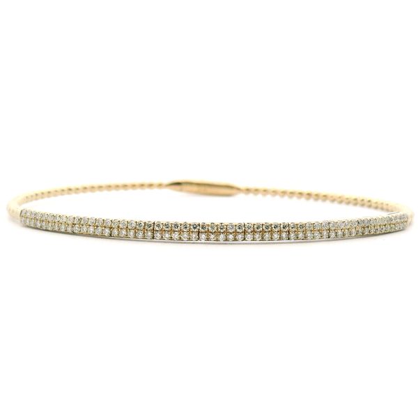 14K .75CTW Pave Diamond Flexie Bangle Kiefer Jewelers Lutz, FL
