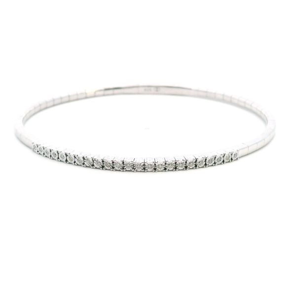 SS .10CTW Traditional Flexi Bangle Bracelet Kiefer Jewelers Lutz, FL