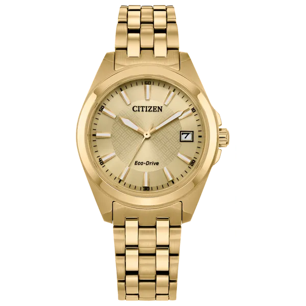 Citizen eco drive wr100 silver and gold top