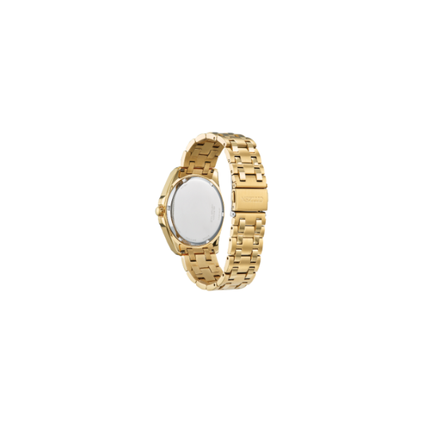 Citizen Peyten Eco WR100 Sterling Silver Gold Bracelet Champagne Watch Image 2 Kiefer Jewelers Lutz, FL