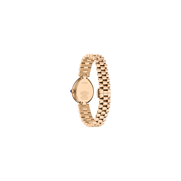 Citizen L Rainell Rose Tone Teardrop Eco-Drive Watch Image 3 Kiefer Jewelers Lutz, FL