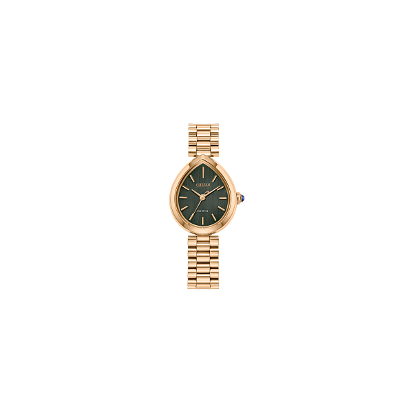 Citizen L Rainell Rose Tone Teardrop Eco-Drive Watch Kiefer Jewelers Lutz, FL