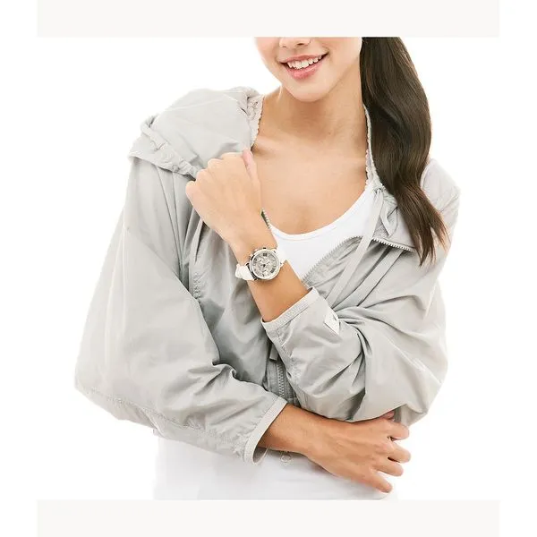 Sporty Sport Sail White Silicone Michele Watch Image 3 Kiefer Jewelers Lutz, FL