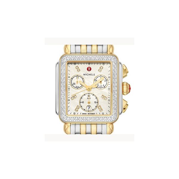 Michele Deco Two-Tone 18k Gold Diamond Watch Image 4 Kiefer Jewelers Lutz, FL