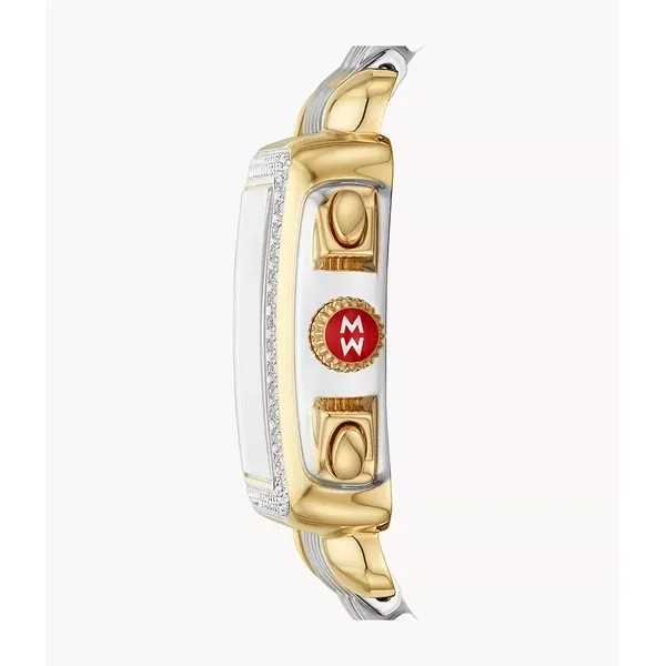 Michele Deco 18K Two-Tone Gold-Plated Diamond Watch Image 2 Kiefer Jewelers Lutz, FL