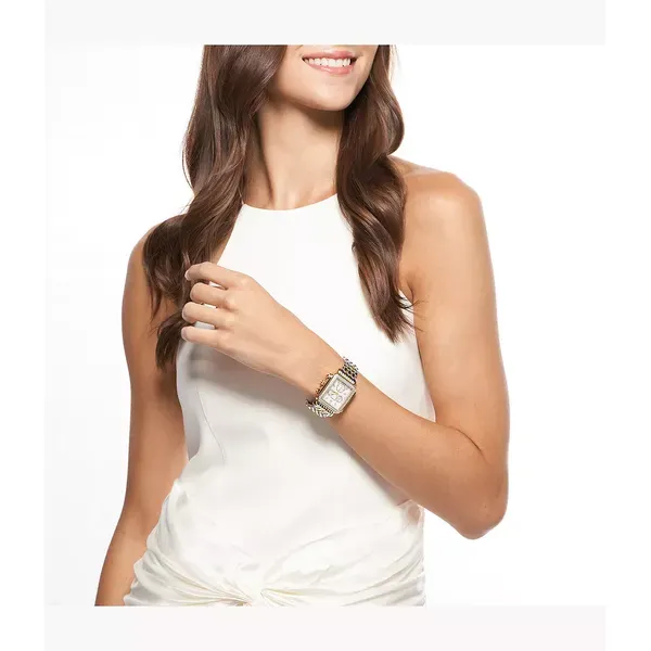 Michele Deco 18K Two-Tone Gold-Plated Diamond Watch Image 3 Kiefer Jewelers Lutz, FL