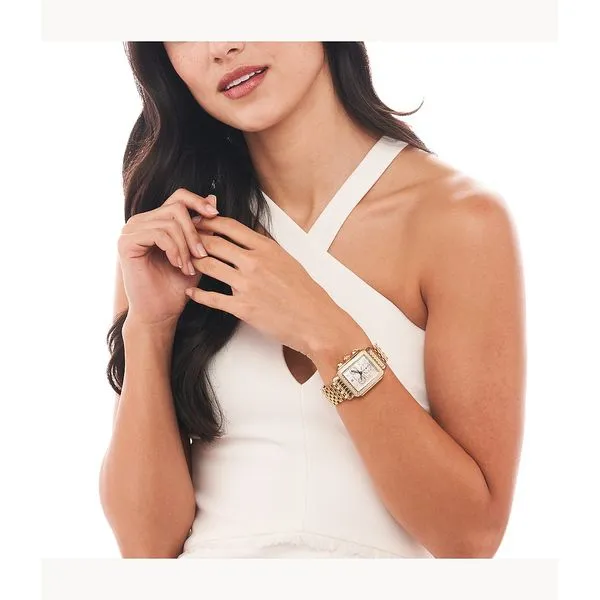 Michele Deco 18K Gold Diamond Watch Image 3 Kiefer Jewelers Lutz, FL