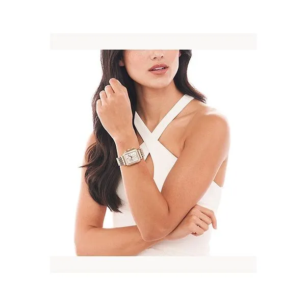 Michele Deco Two-Tone 18k Gold Diamond Watch Image 3 Kiefer Jewelers Lutz, FL