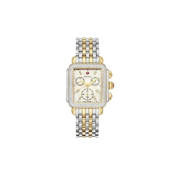Michele Deco Two-Tone 18k Gold Diamond Watch Kiefer Jewelers Lutz, FL
