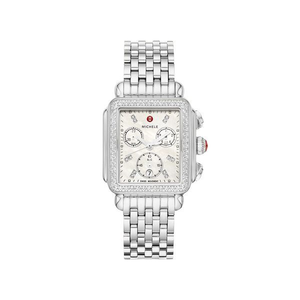 Deco Sterling Silver Diamond Michele Watch Kiefer Jewelers Lutz, FL