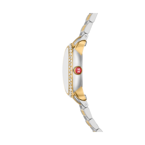 Serein Oval Diamond Two-Tone 18K Gold-Plated Watch by Michele Image 2 Kiefer Jewelers Lutz, FL