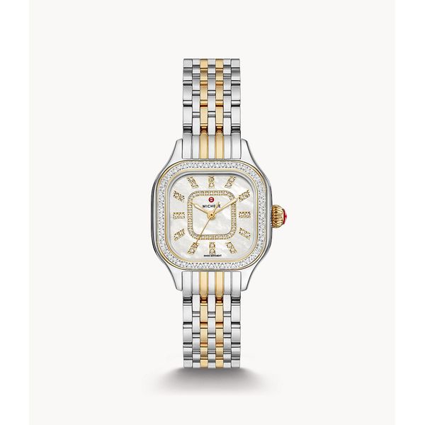 Michele Meggie Two-Tone Diamond Stainless Steel Watch Kiefer Jewelers Lutz, FL