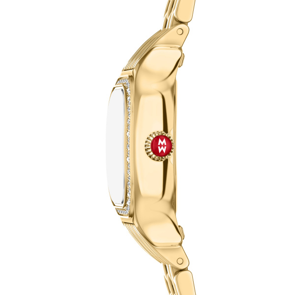 Meggie Mini Diamond 18K Gold-Plated Stainless Steel Watch by Michele Image 3 Kiefer Jewelers Lutz, FL