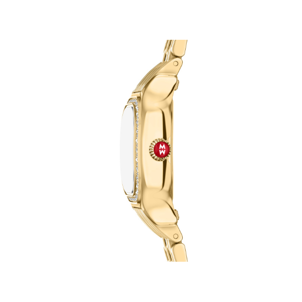 Meggie Mini Diamond 18K Gold-Plated Stainless Steel Watch by Michele Image 3 Kiefer Jewelers Lutz, FL