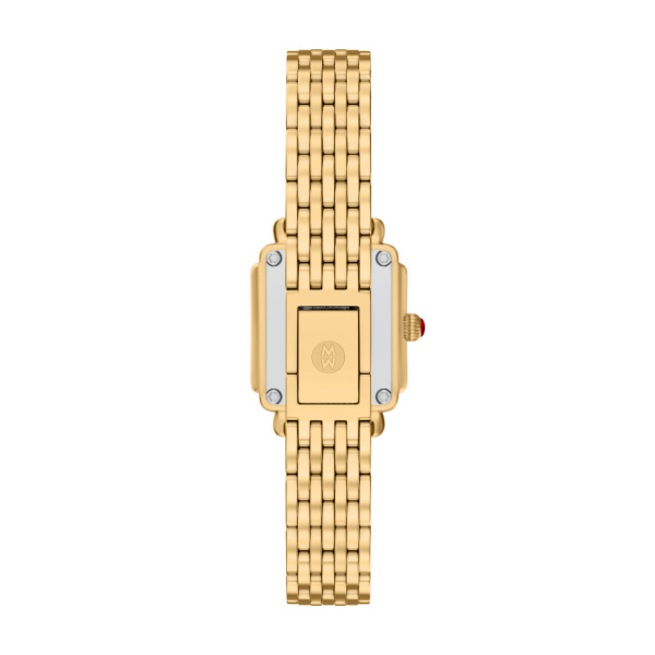 Deco Madison Mini Diamond 18K Gold-Plated Stainless Steel Watch by Michele Image 2 Kiefer Jewelers Lutz, FL