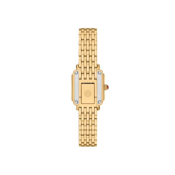 Deco Madison Mini Diamond 18K Gold-Plated Stainless Steel Watch by Michele Image 2 Kiefer Jewelers Lutz, FL