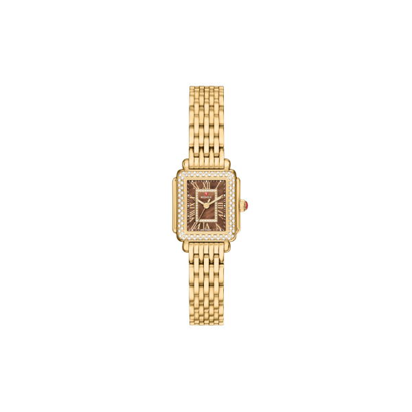 Deco Madison Mini Diamond 18K Gold-Plated Stainless Steel Watch by Michele Kiefer Jewelers Lutz, FL