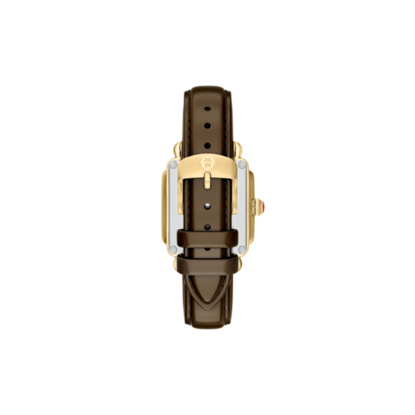 Deco Sport Mid Tort Brown Leather Watch by Michele Image 2 Kiefer Jewelers Lutz, FL