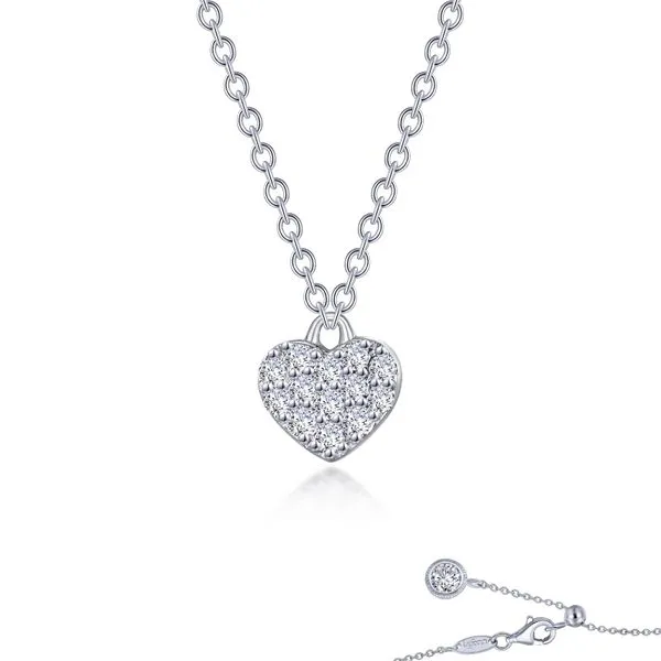 Simulated Diamond Mini Heart Necklace Kiefer Jewelers Lutz, FL