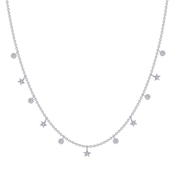 Sterling Silver Simulated Diamond Starfall Necklace Kiefer Jewelers Lutz, FL