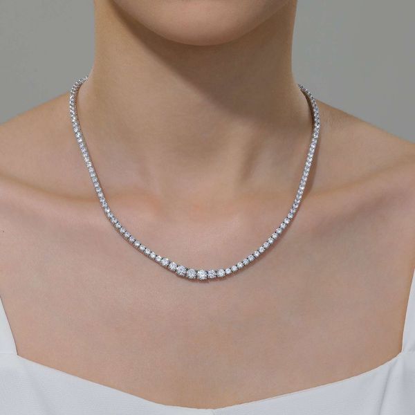 SS/SIM Diamond Rivera Necklace Image 2 Kiefer Jewelers Lutz, FL